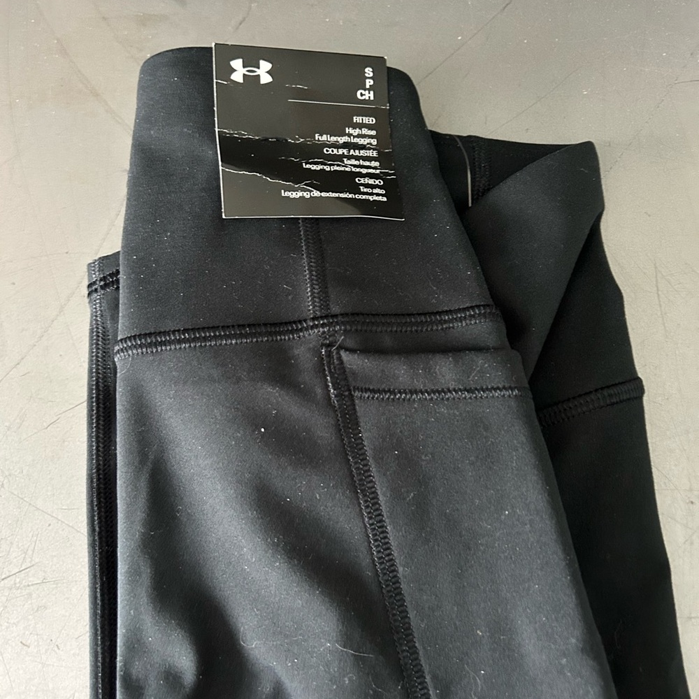 Under Armour High Rise Black Leggings
